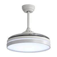 Retractable Ceiling Fan with Lights 42 Inch LED
